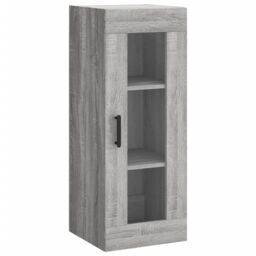 Berkfield Home Highboard Grey Sonoma 34.5x34x180 cm Engineered Wood - thumbnail 5