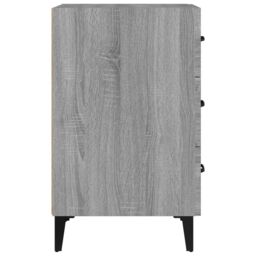 Berkfield Home Bedside Cabinet Grey Sonoma 40x40x66 cm Engineered Wood - Size: 40 x 40 x 66 cm - thumbnail 4