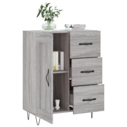Berkfield Home Sideboard Grey Sonoma 69.5x34x90 cm Engineered Wood - thumbnail 4