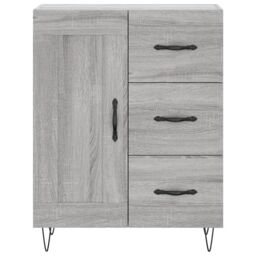 Berkfield Home Sideboard Grey Sonoma 69.5x34x90 cm Engineered Wood - thumbnail 5