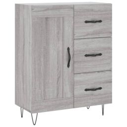 Berkfield Home Sideboard Grey Sonoma 69.5x34x90 cm Engineered Wood - thumbnail 2