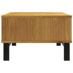 Berkfield Home Beautiful Coffee Table FLAM 100x50x32.5 cm Solid Wood Pine in Brown - thumbnail 5