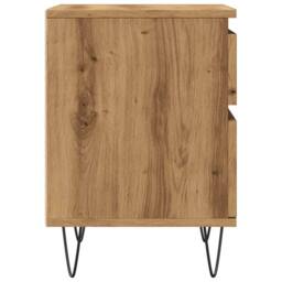 Berkfield Home Bedside Cabinets 2 pcs Artisan Oak 40x35x50 cm Engineered Wood in Brown - Size: 40 x 35 x 50 cm - thumbnail 6