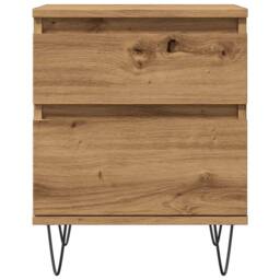 Berkfield Home Bedside Cabinets 2 pcs Artisan Oak 40x35x50 cm Engineered Wood in Brown - Size: 40 x 35 x 50 cm - thumbnail 5