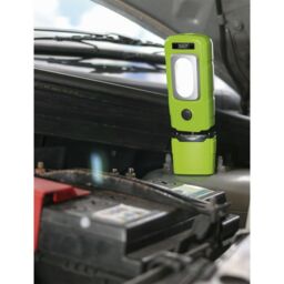 Loops Lightweight Swivel Inspection Light - 3W COB & 1W SMD LED - Rechargeable - Green - thumbnail 3