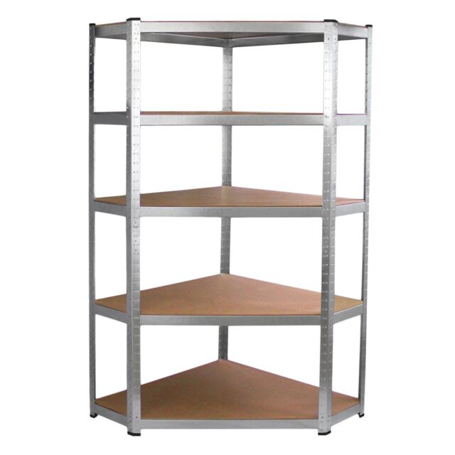 Monstershop Galwix Corner Racking, 90cm Wide in Silver - image 1