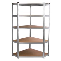 Monstershop Galwix Corner Racking, 90cm Wide in Silver - thumbnail 1