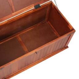 Berkfield Home Storage Chest 79x34x32 cm Solid Acacia Wood in Brown - Size: 79 x 34 x 32 cm - thumbnail 8