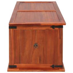 Berkfield Home Storage Chest 79x34x32 cm Solid Acacia Wood in Brown - Size: 79 x 34 x 32 cm - thumbnail 5