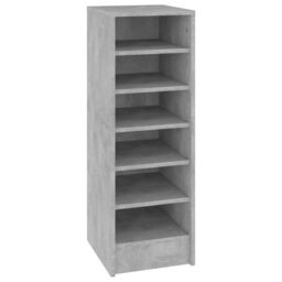 Berkfield Home Shoe Cabinet Concrete Grey 31.5x35x90 cm Engineered Wood - thumbnail 2