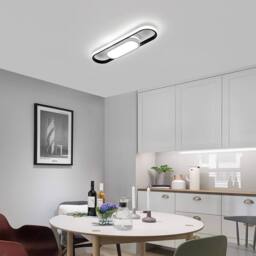 COMELY LED Ceiling Light, 30W oval Acrylic Ceiling Lights, 3000K-6500 K - thumbnail 4