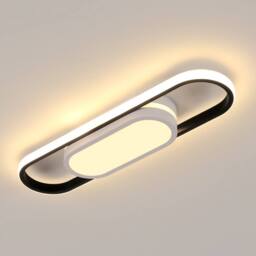 COMELY LED Ceiling Light, 30W oval Acrylic Ceiling Lights, 3000K-6500 K - thumbnail 1