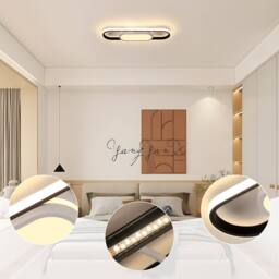 COMELY LED Ceiling Light, 30W oval Acrylic Ceiling Lights, 3000K-6500 K - thumbnail 7