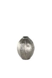 KDMD Antique Silver Eros Seed Metal Vase 19cm H - thumbnail 1