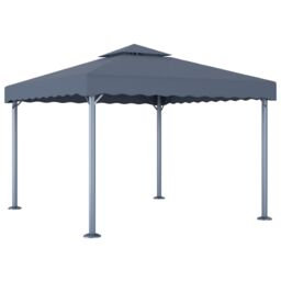 Berkfield Home Gazebo 300x300 cm Anthracite Aluminium in Black - thumbnail 1