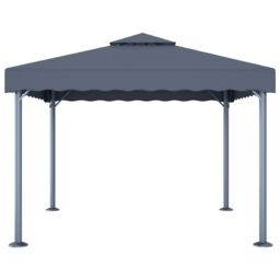 Berkfield Home Gazebo 300x300 cm Anthracite Aluminium in Black - thumbnail 2