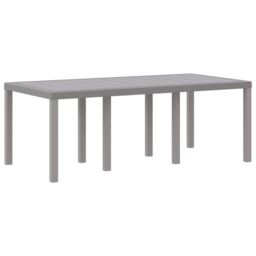 Berkfield Home 7 Piece Garden Dining Set with Cushions Light Grey Poly Rattan - thumbnail 4