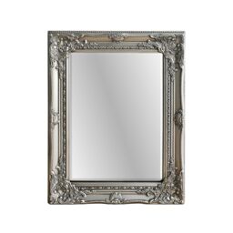 Agenzia 14 Small Antique Silver Ornate Rectangle Wall Mirror 53 x 42cm - Size: 53 x 42 cm - thumbnail 4
