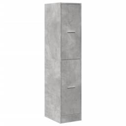 Berkfield Home Apothecary Cabinet Concrete Grey 30x41x144.5 cm Engineered Wood - thumbnail 3