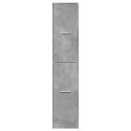 Berkfield Home Apothecary Cabinet Concrete Grey 30x41x144.5 cm Engineered Wood - thumbnail 5