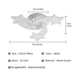 Goeco Modern LED Ceiling Light, 40 W, for Living Room, Bedroom, 6500 K in White - thumbnail 5