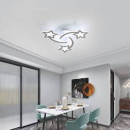 Goeco Modern LED Ceiling Light, 40 W, for Living Room, Bedroom, 6500 K in White - thumbnail 3
