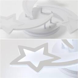 Goeco Modern LED Ceiling Light, 40 W, for Living Room, Bedroom, 6500 K in White - thumbnail 6