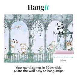 Superfresco Easy Animal Arch Blue Print To Order 3m x 2.8m Mural - thumbnail 3