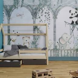 Superfresco Easy Animal Arch Blue Print To Order 3m x 2.8m Mural - thumbnail 1