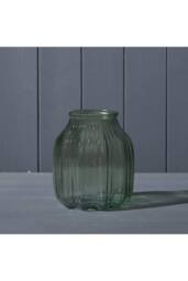 KDMD Rustic Vintage Green Glass Vase