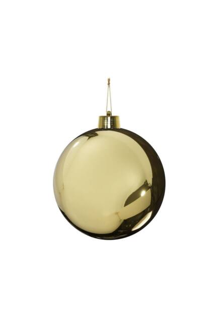 KDMD Gold Shiny Shatterproof Bauble x1 15cm - image 1