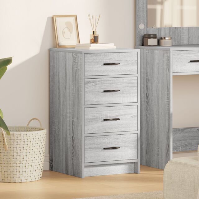 Berkfield Home Sideboard Grey Sonoma 40x41x75 cm Engineered Wood - Size: 40 x 41 x 75 cm - image 1