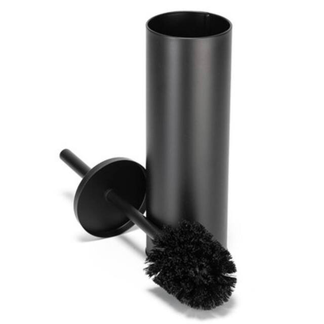 NESTLUNE Black Toilet Brush & Holder Set Modern Bathroom - image 1