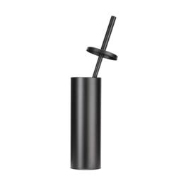 NESTLUNE Black Toilet Brush & Holder Set Modern Bathroom - thumbnail 4