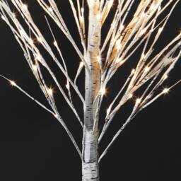 AKA 4ft Birch Tree Christmas Decoration Pre Lit Warm White LED Xmas - thumbnail 3