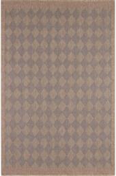 THE RUGS Jute Looking Diamond Design Outdoor Rugs Garden Patio Nature 5300 in Blue - Size: 240 cm x 340 cm - thumbnail 2