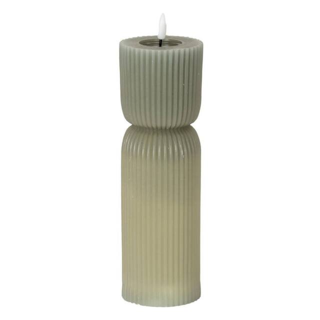 Hill Interiors Luxe Collection Carved Table Lamp 24cm x 7cm x 7cm in Grey - Size: 24 cm x 7 cm x 7 cm - image 1