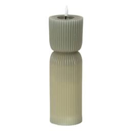Hill Interiors Luxe Collection Carved Table Lamp 24cm x 7cm x 7cm in Grey - Size: 24 cm x 7 cm x 7 cm - thumbnail 1