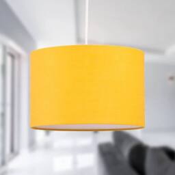 EONLION Ochre 25cm Ceiling Light Shade Easy Fit Lightshade Pendant in Yellow - thumbnail 3