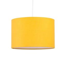EONLION Ochre 25cm Ceiling Light Shade Easy Fit Lightshade Pendant in Yellow - thumbnail 1