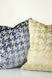 Ashley Wilde Nevado Velvet Houndstooth Cushion in Gold - thumbnail 4