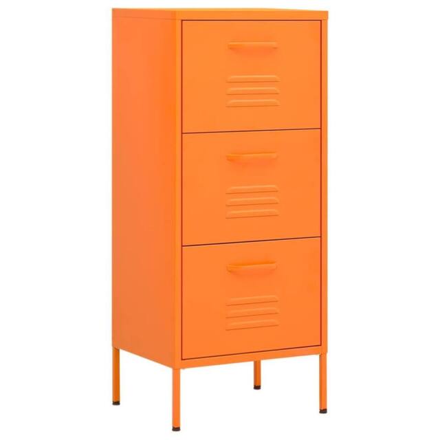 Berkfield Home Storage Cabinet Orange 42.5x35x101.5 cm Steel - image 1