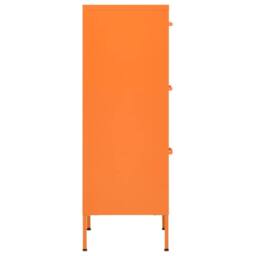 Berkfield Home Storage Cabinet Orange 42.5x35x101.5 cm Steel - thumbnail 4