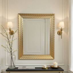 Yearn Mirrors Diamont Framed Gold Bevelled Mirror - thumbnail 3