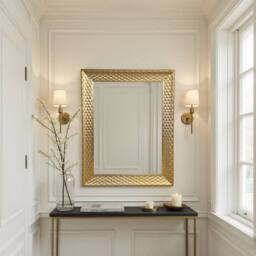 Yearn Mirrors Diamont Framed Gold Bevelled Mirror - thumbnail 2