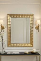 Yearn Mirrors Diamont Framed Gold Bevelled Mirror - thumbnail 1