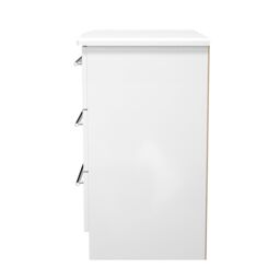 Ready Assembled 2 U Carlton 3 Drawer Chest (Ready Assembled) in White - Size: Medium - thumbnail 2