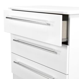 Ready Assembled 2 U Carlton 3 Drawer Chest (Ready Assembled) in White - Size: Medium - thumbnail 5