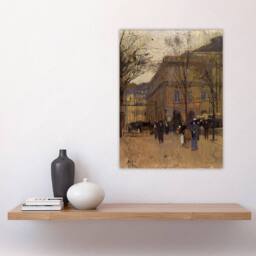 "Artery8 Frank Edwin Scott Odeon Theatre Paris Street View Wall Art Print in Brown - Size: W12"" x H16""" - thumbnail 4