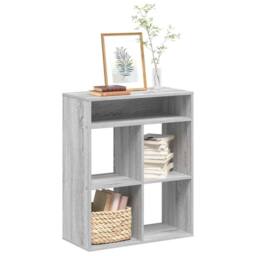 Berkfield Home Book Cabinet Grey Sonoma 66x31x80 cm Engineered Wood - Size: 66 x 31 x 80 cm - thumbnail 2